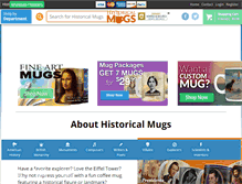 Tablet Screenshot of historicalmugs.com